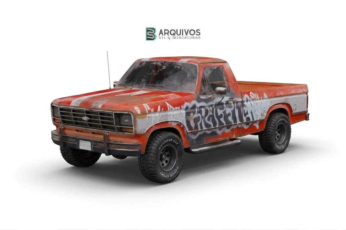 Modelo 3D STL - Ford F-150 XL 1980-1986